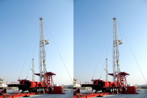 TZJ30 rimorchio Drilling Rig